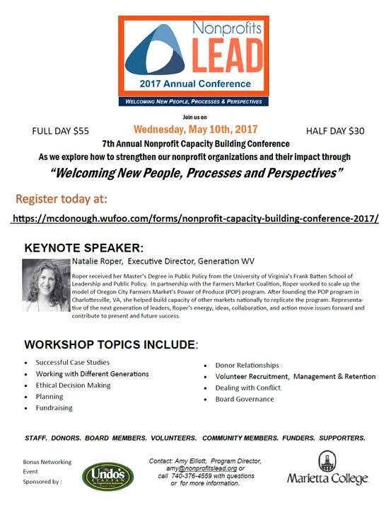 Nonprofits LEAD 2017 Annual Conference West Virginia Nonprofit